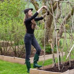 Head Gardener Hat (Black Pinstripe) 10 Head Gardener Hat (Black Pinstripe) -Plants Sales Store 784611Z