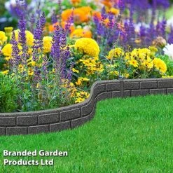 Ultra-Curve EZ Border Edging- Small Brick -Plants Sales Store CURV BRICKGREY S48174