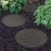Reversible Eco-Friendly Stepping Stone Scroll - Grey 2 Reversible Eco-Friendly Stepping Stone Scroll - Grey -Plants Sales Store G3009 G3010 2