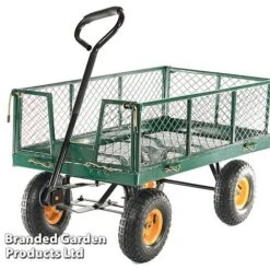 Cobra Hand Cart 10" Pneumatic Tyres Steel Mesh Body 300kg