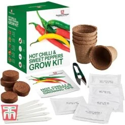 Red Hot Chilli & Sweet Peppers Growing Kit - Gift 8 Red Hot Chilli & Sweet Peppers Growing Kit - Gift -Plants Sales Store REDH KA8274 B