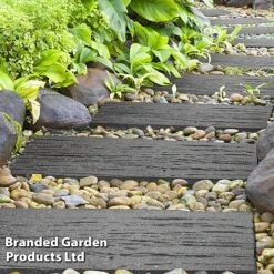 Eco-Friendly Grey Stepping Stone Rail Road Sleepers 7 Eco-Friendly Grey Stepping Stone Rail Road Sleepers -Plants Sales Store STEP STONERAIL S47000